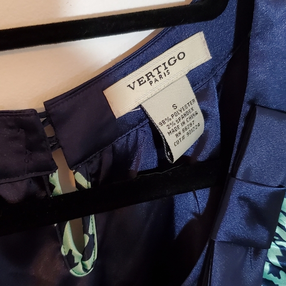 Vertigo Paris Teal Animal Print Casual Dress - Picture 9 of 9